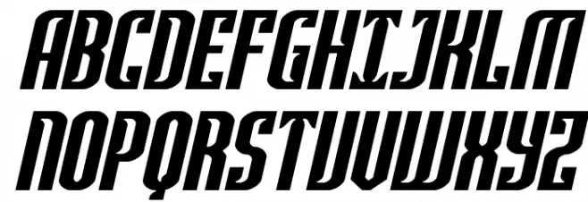 Janulus Caps Expanded Italic 字体 大写