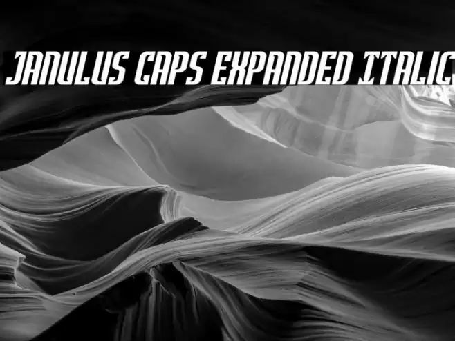 Janulus Caps Expanded Italic Font examples