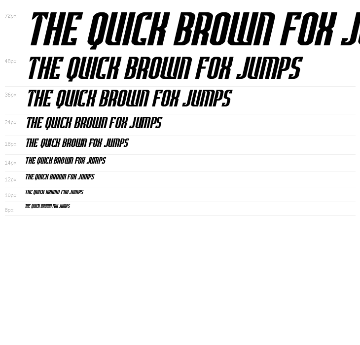 Janulus Caps Expanded Italic Waterfall