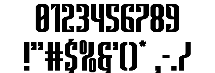 Janulus Caps Expanded Font OTHER CHARS