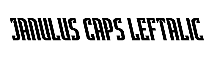 Janulus Caps Leftalic  नि: शुल्क फ़ॉन्ट्स डाउनलोड