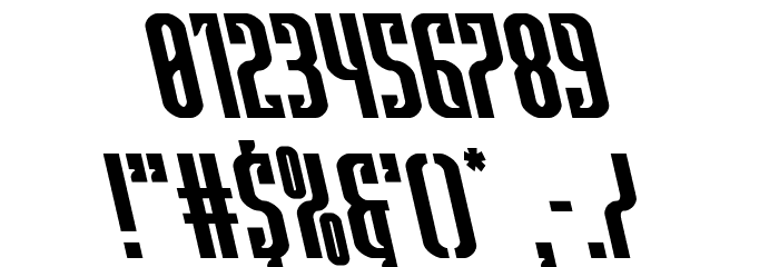 Janulus Caps Leftalic Font OTHER CHARS