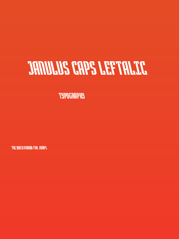 Janulus Caps Leftalic Poster