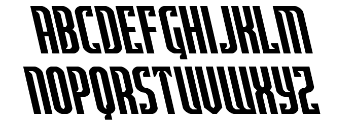 Janulus Caps Leftalic Font LOWERCASE
