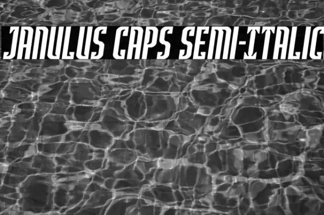 Janulus Caps Semi-Italic Font examples