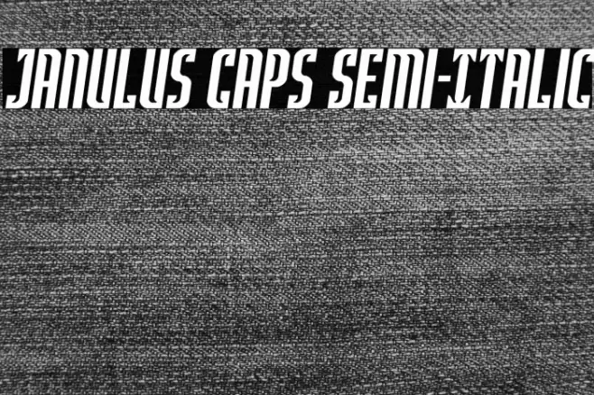 Janulus Caps Semi-Italic Font examples