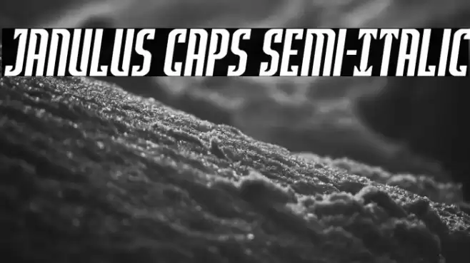Janulus Caps Semi-Italic Font examples