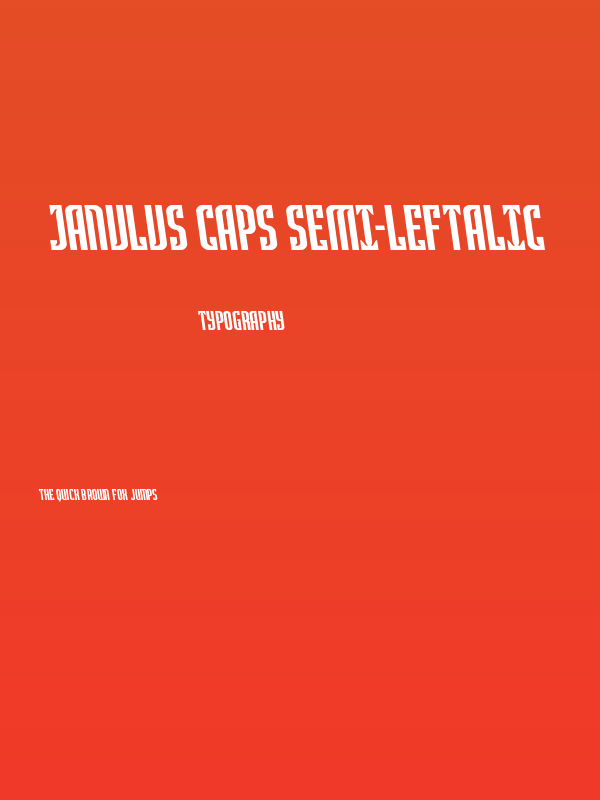 Janulus Caps Semi-Leftalic Poster