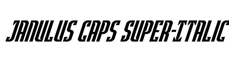 Janulus Caps Super-Italic  Frei Schriftart Herunterladen