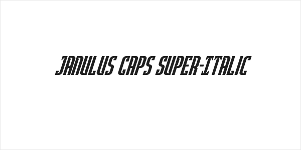 Janulus Caps Super-Italic Logo