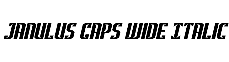 Janulus Caps Wide Italic  Free Fonts Download