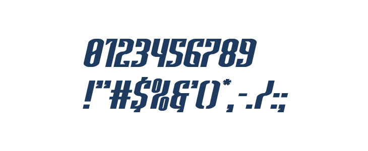 Janulus Caps Wide Italic Other Characters