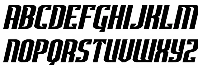 Janulus Caps Wide Italic Fonte MINÚSCULAS
