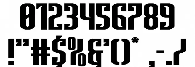 Janulus Caps Wide Font OTHER CHARS