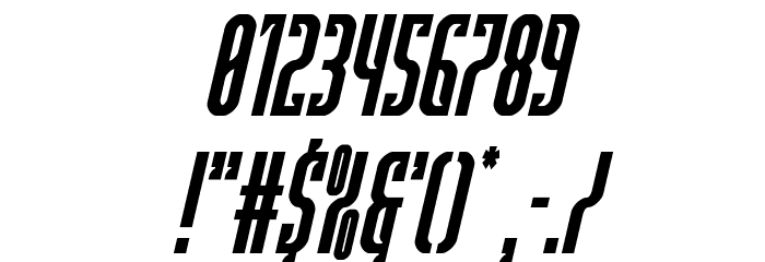 Janulus Condensed Italic Font OTHER CHARS