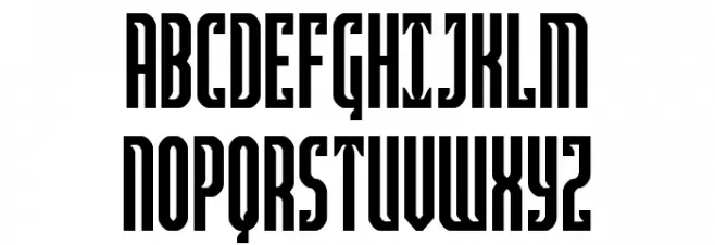 Janulus Condensed 字体 大写