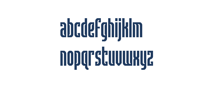 Janulus Condensed Lowercase