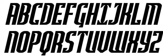Janulus Expanded Italic Font Litere mari