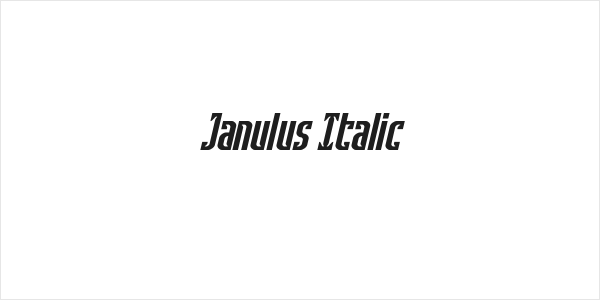 Janulus Italic Logo