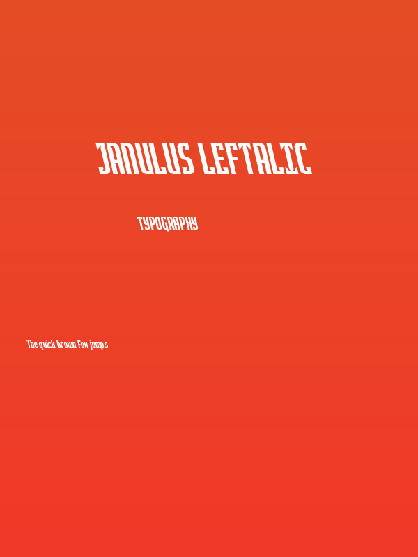 Janulus Leftalic Poster