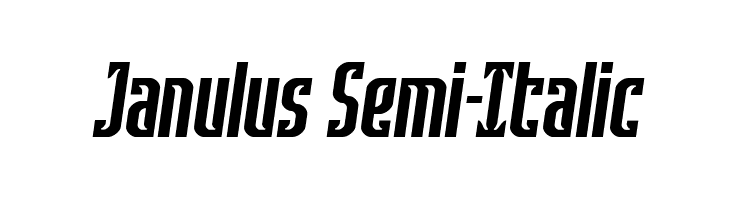 Janulus Semi-Italic  font caratteri gratis