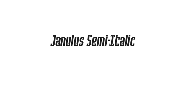 Janulus Semi-Italic Logo