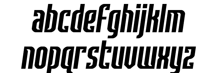 Janulus Semi-Italic Font LOWERCASE