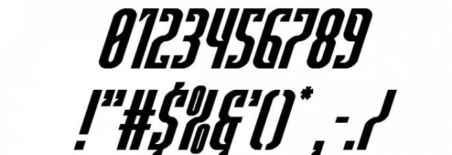 Janulus Super-Italic Font OTHER CHARS