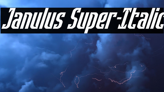 Janulus Super-Italic Example 2