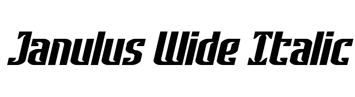 Janulus Wide Italic  Free Fonts Download