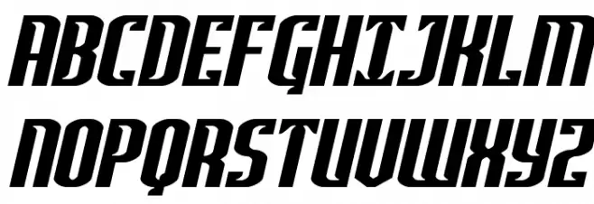 Janulus Wide Italic Font Litere mari