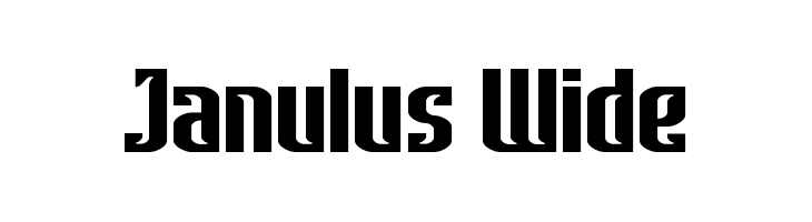 Janulus Wide  font caratteri gratis