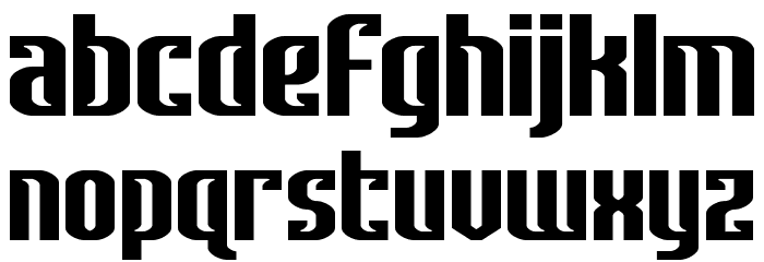 Janulus Wide Font LOWERCASE