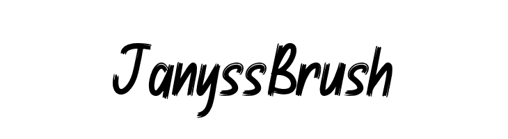 Janyss Brush  フリーフォントのダウンロード