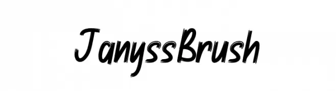 Janyss Brush  Fuentes Gratis Descargar