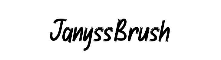 Janyss Brush  नि: शुल्क फ़ॉन्ट्स डाउनलोड