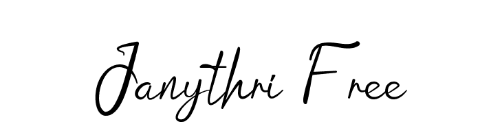 Janythri Free  免费字体下载