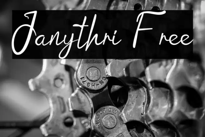 Janythri Free Font examples