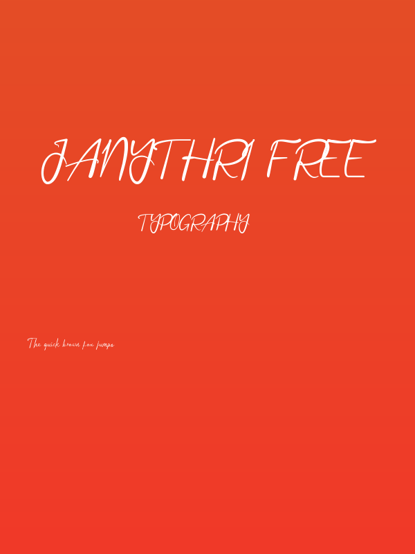 Janythri Free Poster