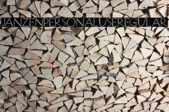 JanzenPersonalUseRegular Fuentes examples