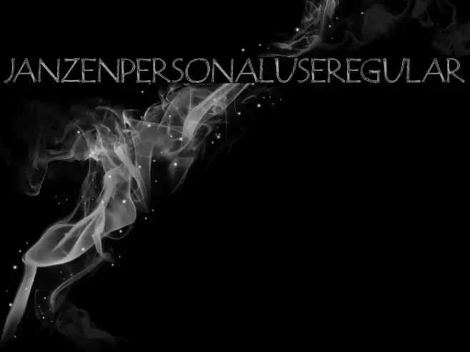 JanzenPersonalUseRegular Font examples