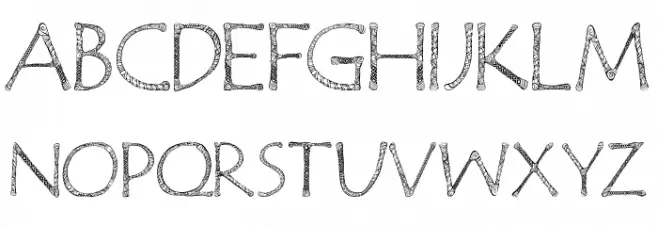 JanzenPersonalUseRegular 字体 小写
