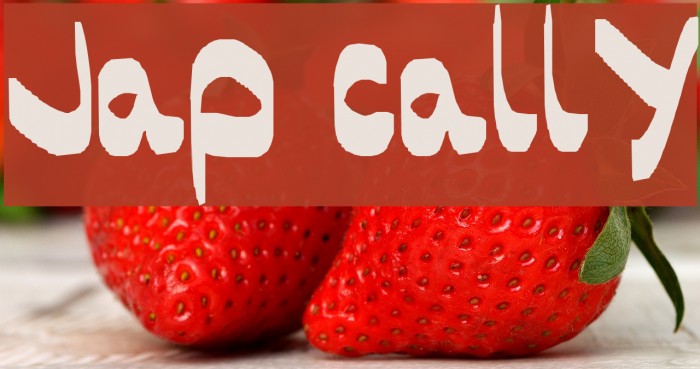 Jap cally Font examples