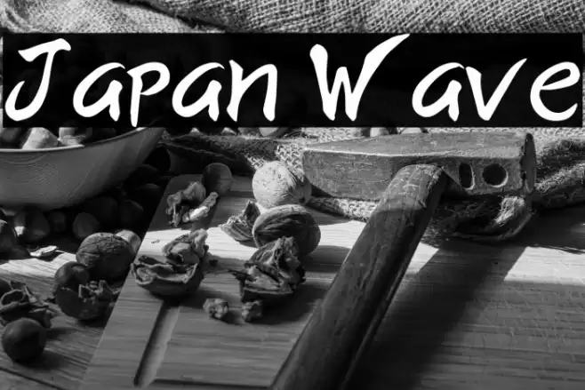 Japan Wave Font examples