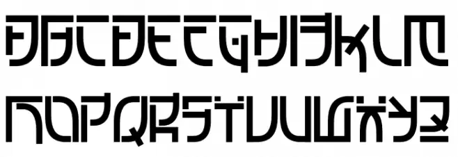 Japan ramenten demo 字体 大写