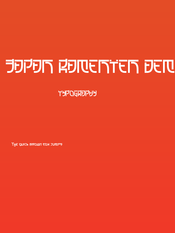 Japan ramenten demo Poster