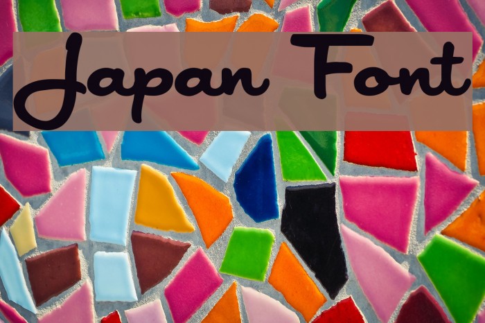 Japan Font examples