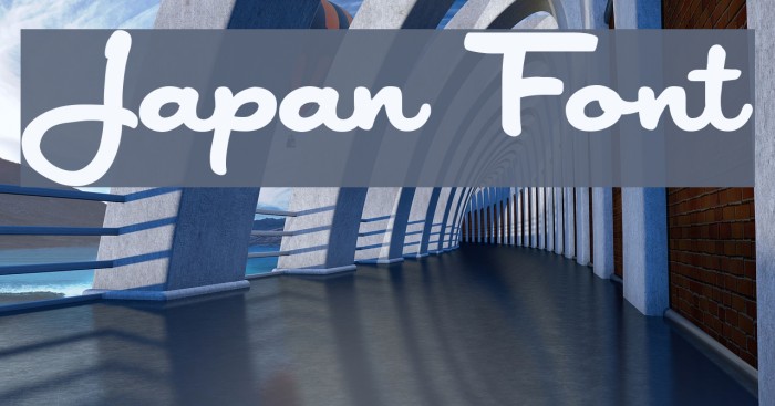 Japan Font examples