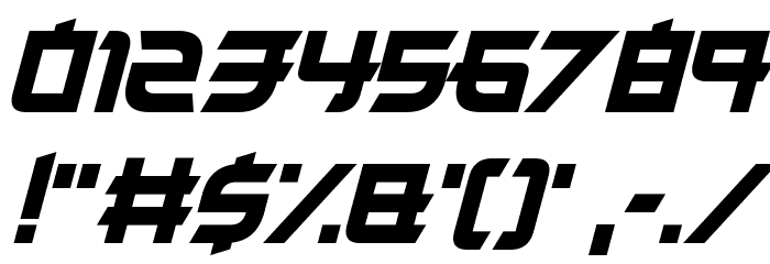 Japanese 2020 Italic Font OTHER CHARS
