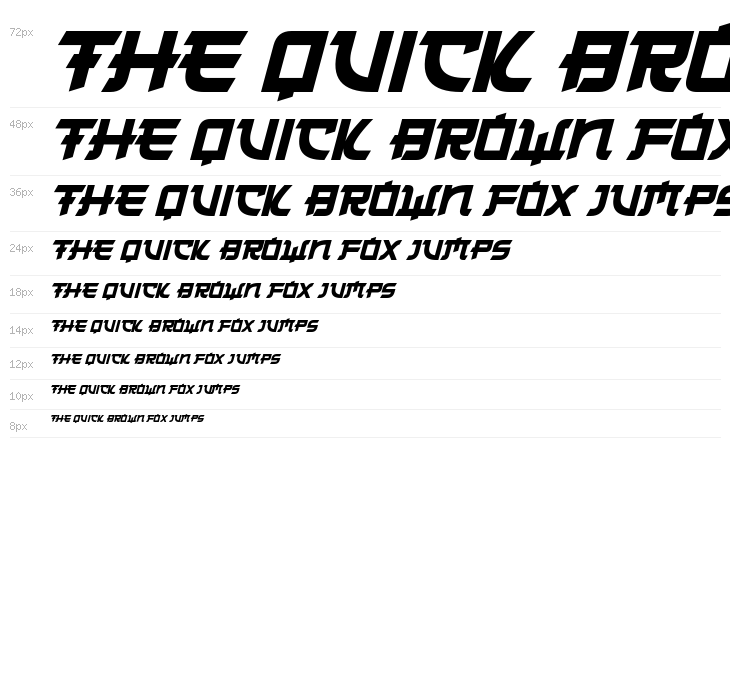 Japanese 2020 Italic Waterfall